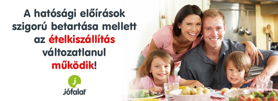 Az ételkiszállítás továbbra is működik!