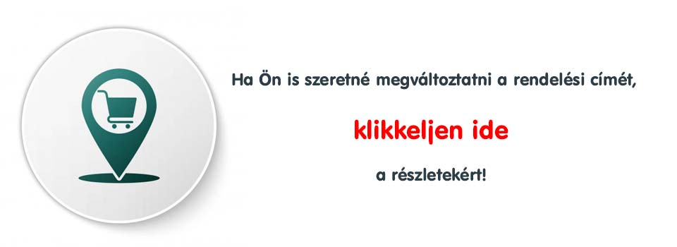 Rendelési cím módosítása a weboldalon