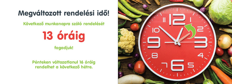 Rendelési idő változása