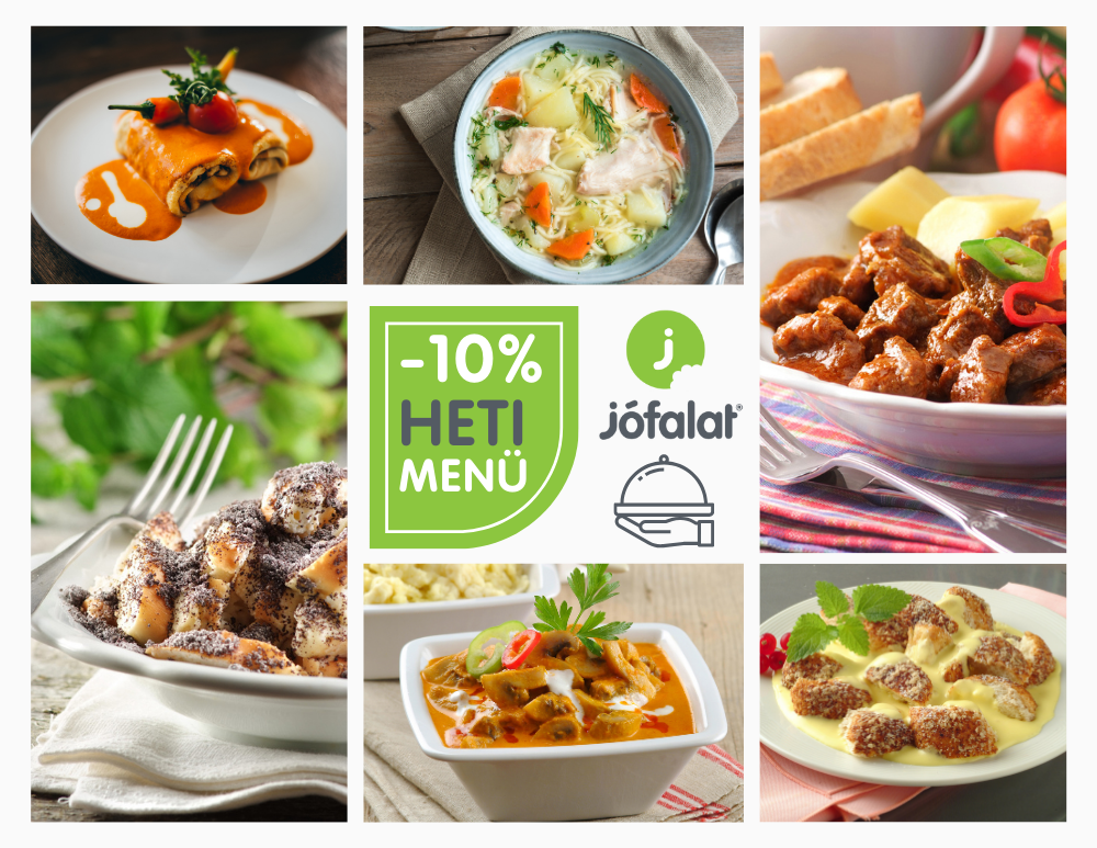 Menürendelés 10 % kedvezménnyel egész hétre!