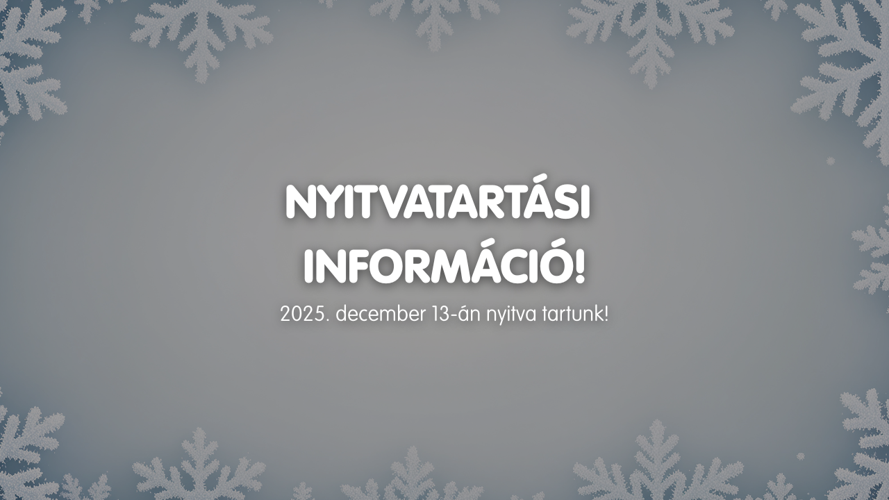 Nyitvatartási információ – 50. hét