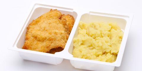 Rántott csirkemell, burgonyapüré