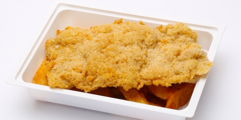 Bécsi sertésszelet, tepsis burgonya