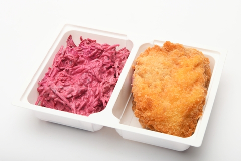 Rántott csirkemell, "Light" majonézes céklasaláta Rántott csirkemell, "Light" majonézes céklasaláta