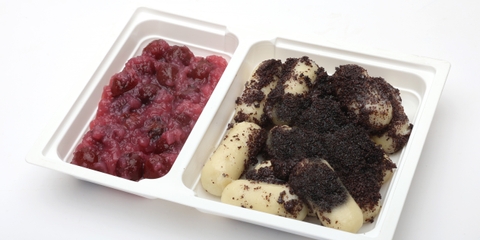 Mákkal töltött nudli, meggyszósz, mák szórat (240g)