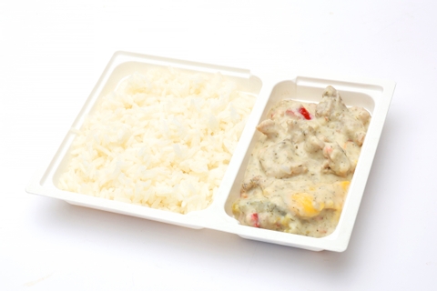 Kapros, színes paprikás sertéscsíkok , rizs