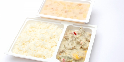 Citromos almaleves, Kapros, színes paprikás sertéscsíkok , rizs