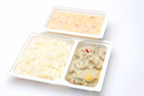 Citromos almaleves, Kapros, színes paprikás sertéscsíkok , rizs