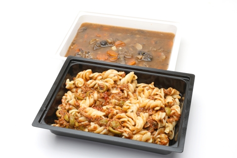 Gombaleves GM tarhonyával, Paradicsomos-tonhalas fusilli