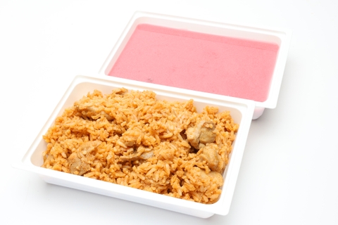 Szedres meggyleves, Bácskai rizseshús (csirkecomb filé)