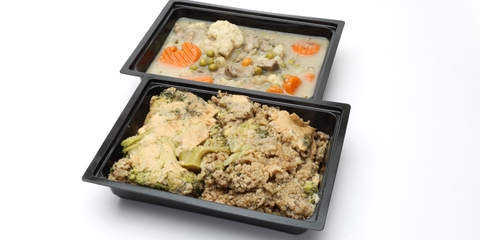 Tárkonyos sertésraguleves, Rakott brokkoli quinoával (sertés)