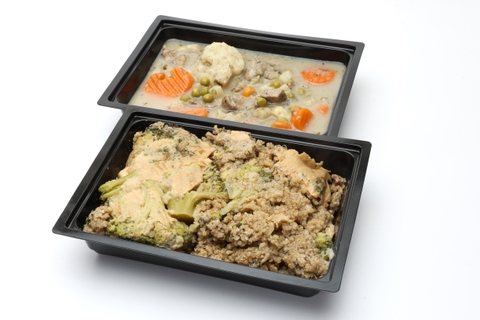 Tárkonyos sertésraguleves, Rakott brokkoli quinoával (sertés)