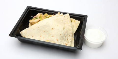 Baconos-csirkés tortilla, Tejföl