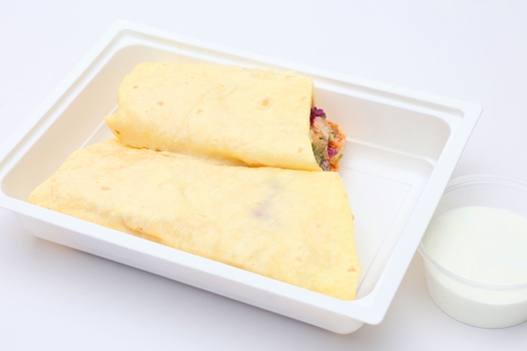 Baconos-csirkés tortilla, Tejföl