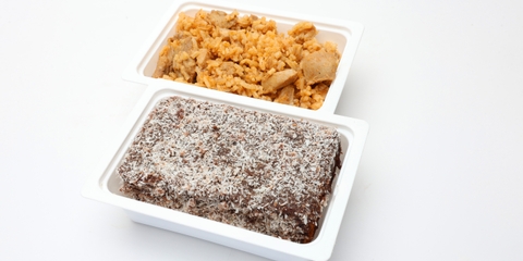 Bácskai rizseshús (csirkecomb filé), Kókuszos kocka (170g)