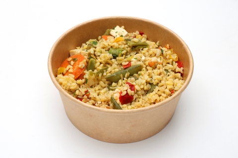 Sült zöldséges-tofus bulgursaláta