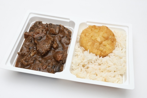 Vörösboros marharagu gombával, Rizs, röszti