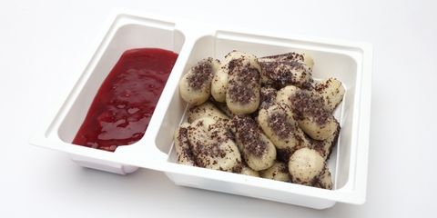 Mákkal töltött nudli, meggyszósz, mák szórat (400g)