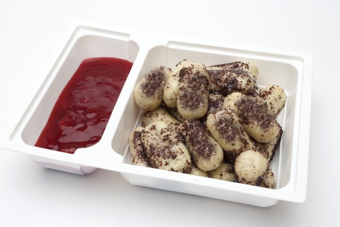 Mákkal töltött nudli, meggyszósz, mák szórat (400g)