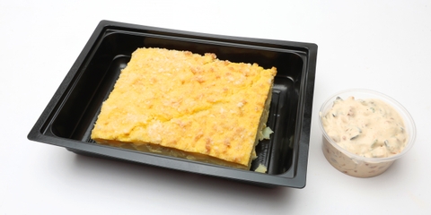 Spanyol burgonyás omlett, Joghurtos saláta