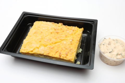 Spanyol burgonyás omlett, Joghurtos saláta