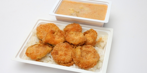 Palócleves, Rántott cukkini, rizs