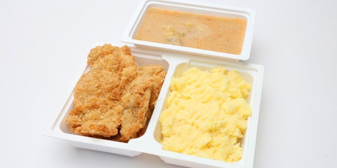 Palócleves, Szezámmagos rántott csirkemell, burgonyapüré