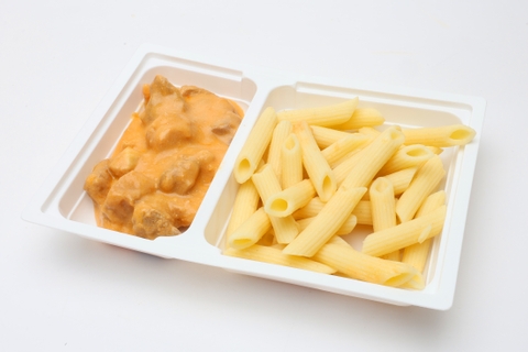 Vadas sertésragu, penne tészta