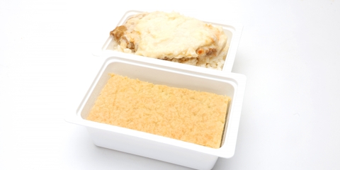 Morvai juhtúrós pecsenye , rizs, Kapros túrós lepény (230g)