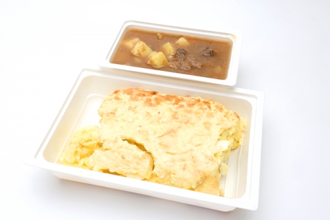 Gulyásleves, Francia rakott burgonya tojással