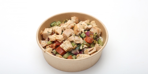 Rodoszi saláta pulykamellel, barna rizzsel (300g)