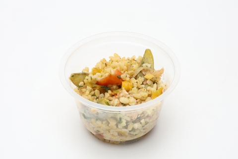 Sült zöldséges-tofus bulgursaláta