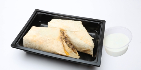 Cheddaros marha burrito, Tejföl