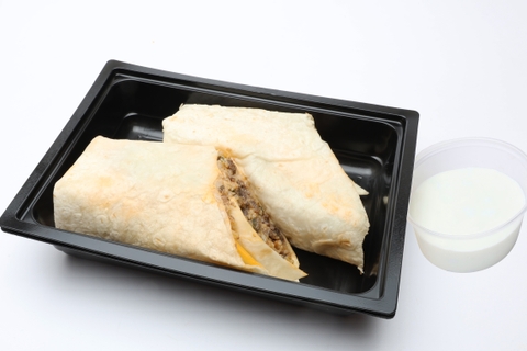 Cheddaros marha burrito, Tejföl