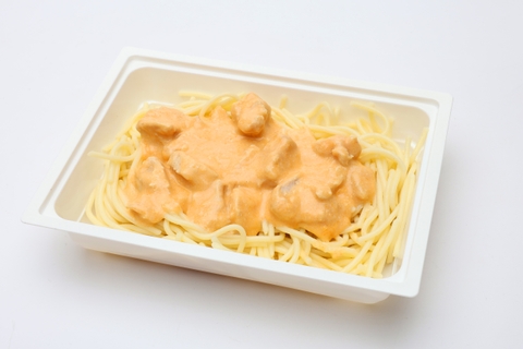 Tejszínes, fokhagymás pulykamelles spagetti