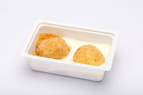 Túrógombóc pirított morzsával, tejföllel (220g)
