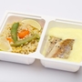 Roston tengerihalfilé citromos mártásban, zöldséges bulgur