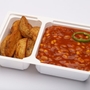 Kukoricás chilisbab, steakburgonya