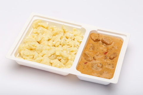 Kapros, paprikás sertésragu, túrós házi galuska