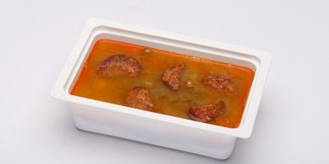 Lencseleves kolbásszal