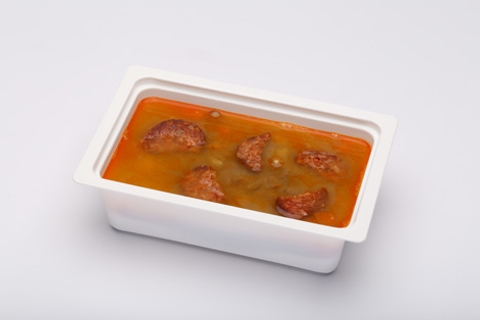 Lencseleves kolbásszal