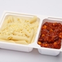 Piedone penne (kukorica, vörösbab, paradicsom, darálthús)
