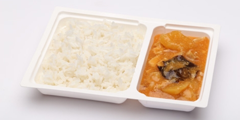 Édes-savanyú csirkemell, rizs