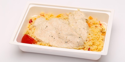 Tandoori csirkemell, pirított zöldséges kuszkusz