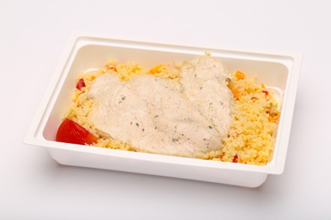 Tandoori csirkemell, pirított zöldséges kuszkusz