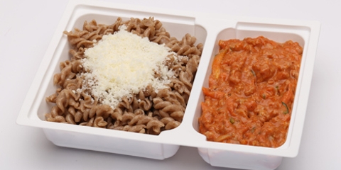 TK fusilli zöldséges, sertéshúsos raguval TK fusilli zöldséges, sertéshúsos raguval