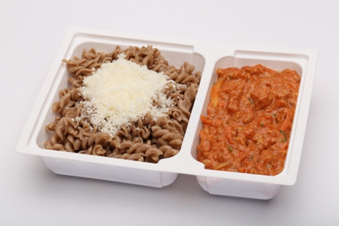 TK fusilli zöldséges, sertéshúsos raguval TK fusilli zöldséges, sertéshúsos raguval