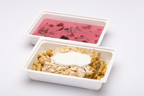 Kókuszkrémes-szedres szilvakrémleves, Zabpelyhes, csirkehúsos rakott zöldbab