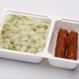 Zöldborsófőzelék, sertésvirsli Zöldborsófőzelék, sertésvirsli