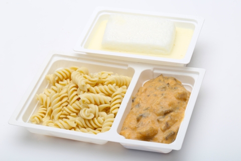 Bakonyi csirketokány, orsótészta, Madártej (250g)